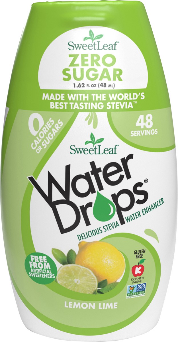 slide 10 of 10, Sweet Leaf Stevia Lemon Lime Water Drops, 1.62 fl oz