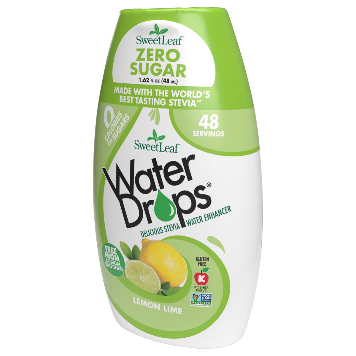 slide 6 of 10, Sweet Leaf Stevia Lemon Lime Water Drops, 1.62 fl oz