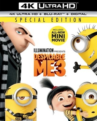 slide 1 of 1, Despicable Me 3 (4K/UHD + Blu-ray + Digital), 1 ct