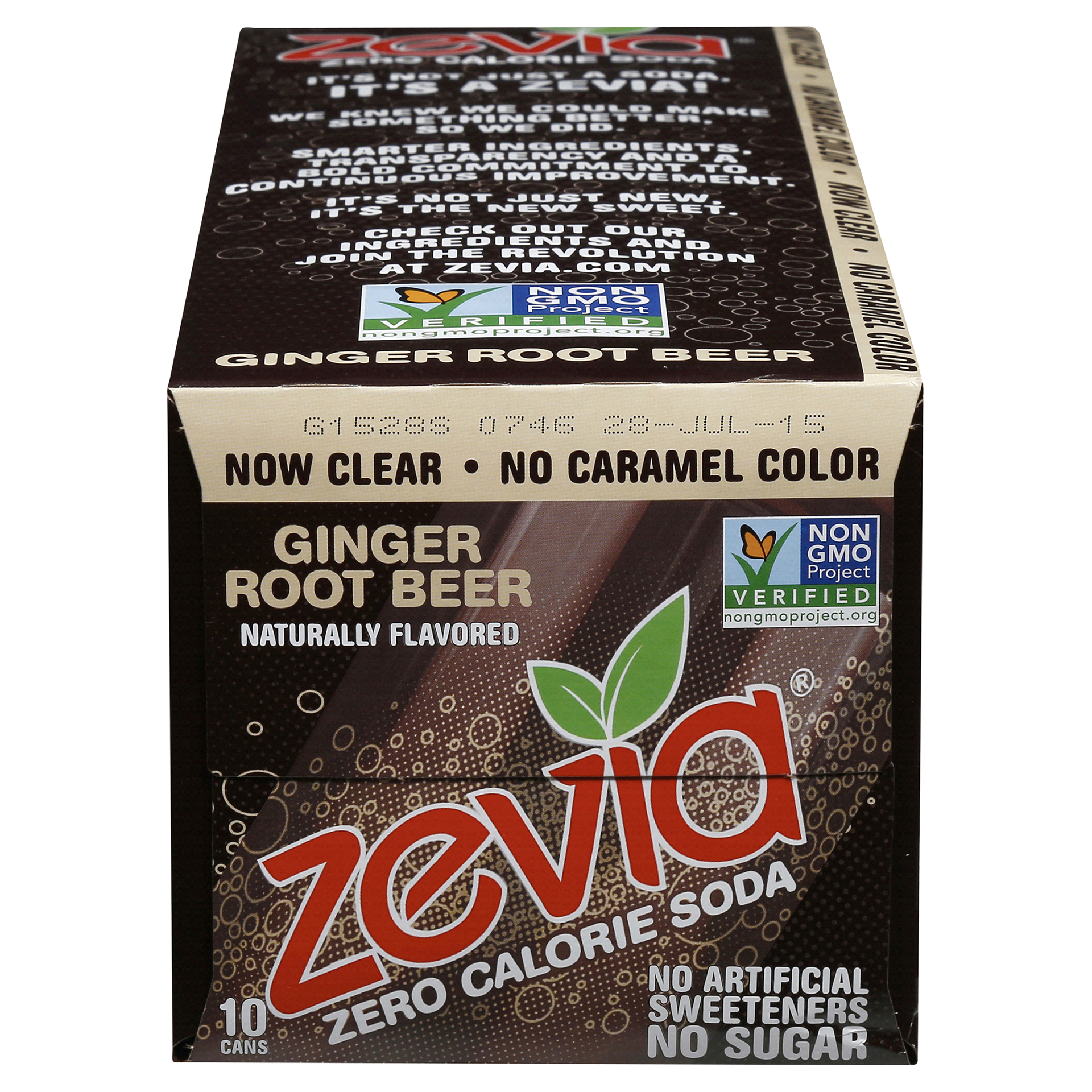 slide 12 of 21, Zevia Zero Calorie Soda Ginger Rootbeer, 10 ct; 12 fl oz