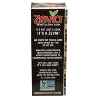slide 13 of 21, Zevia Zero Calorie Soda Ginger Rootbeer - 10 ct, 10 ct; 12 fl oz