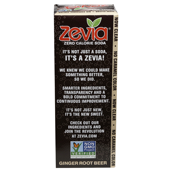 slide 14 of 21, Zevia Zero Calorie Soda Ginger Rootbeer - 10 ct, 10 ct; 12 fl oz