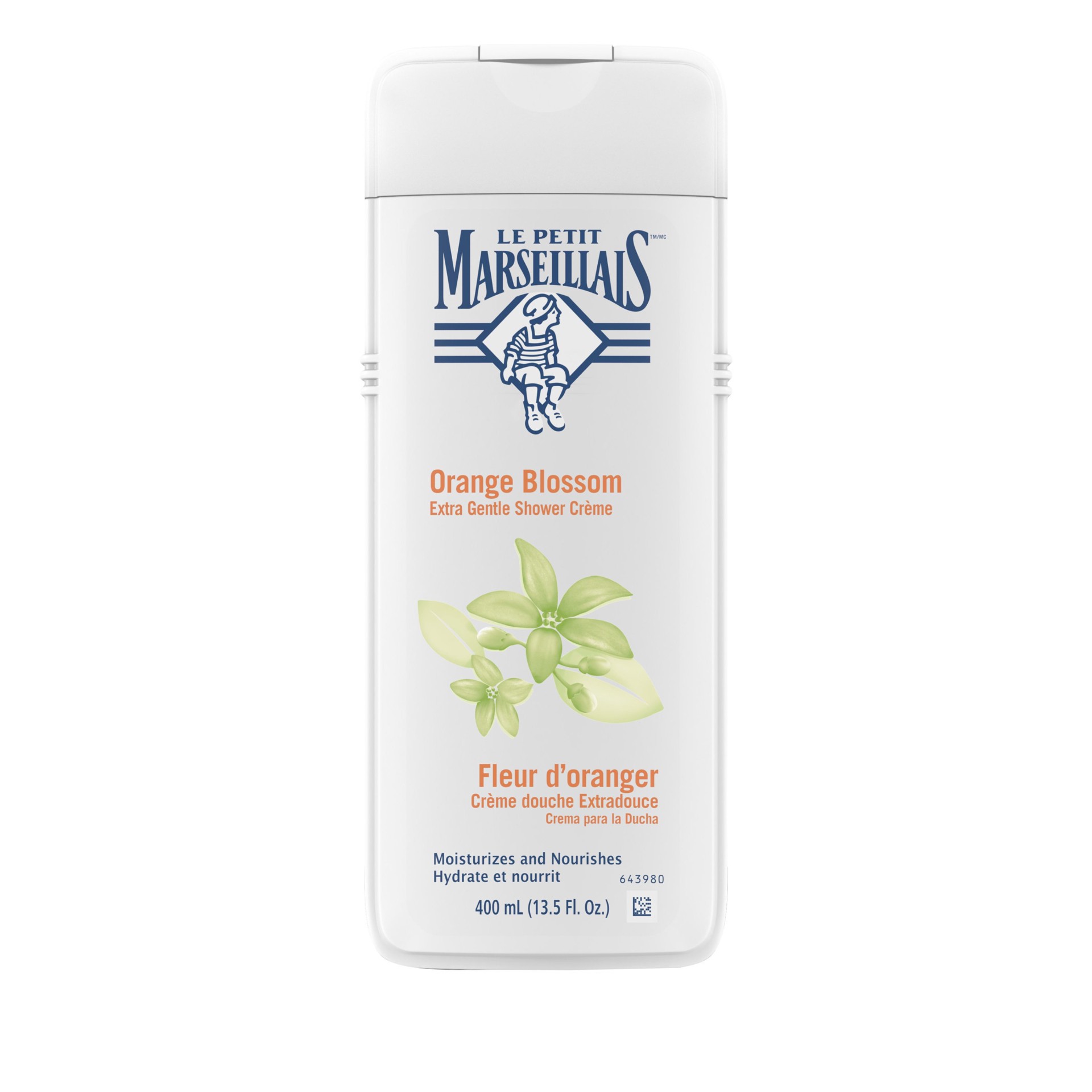 slide 3 of 5, LE PETIT MARSEILLAIS™ Extra Gentle Shower Crème, Orange Blossom, 400 mL, 400 ml