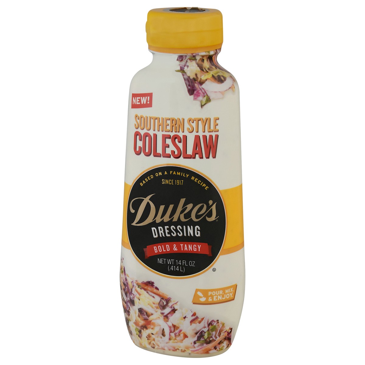 slide 5 of 12, Duke's Southern Style Coleslaw Bold & Tangy Dressing 14 fl oz, 14 fl oz