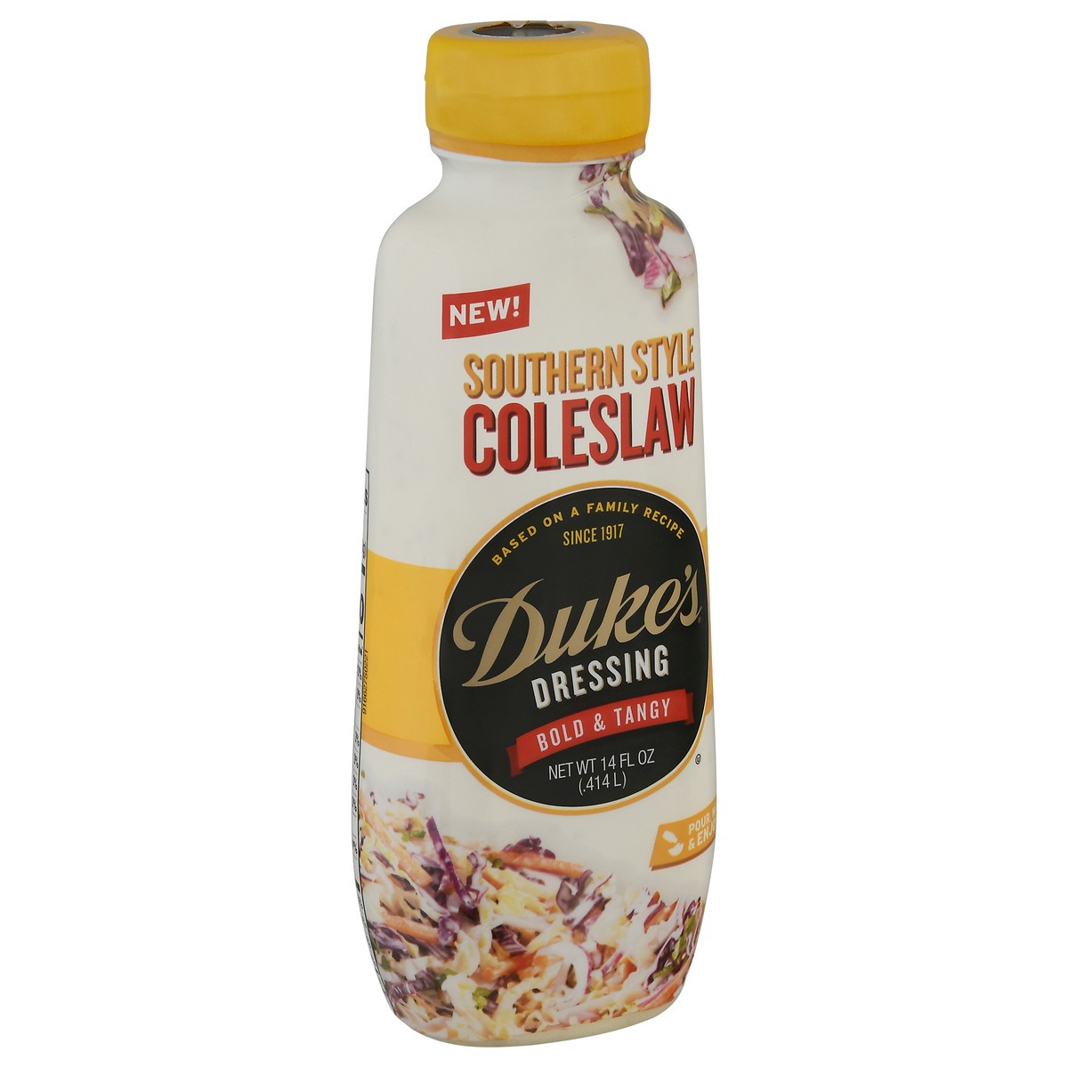 slide 4 of 12, Duke's Southern Style Coleslaw Bold & Tangy Dressing 14 fl oz, 14 fl oz