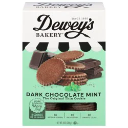 Dewey's Bakery Dark Chocolate Mint Cookies 9 oz
