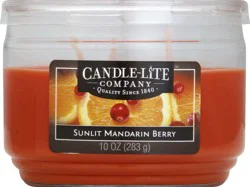 Candle-Lite Scented 3-Wick Candle, Sunlit Mandarin Berry