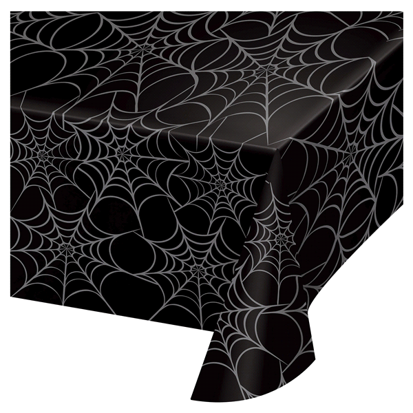 slide 1 of 1, Creative Converting Halloween Plastic Tablecover Webs, 54 in x 108 in