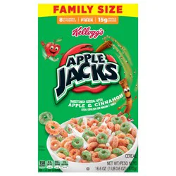 Kellogg''s Apple Jacks Breakfast Cereal, Kids Cereal, Family Breakfast, Family Size, Original, 16.6oz Box (1 Box)