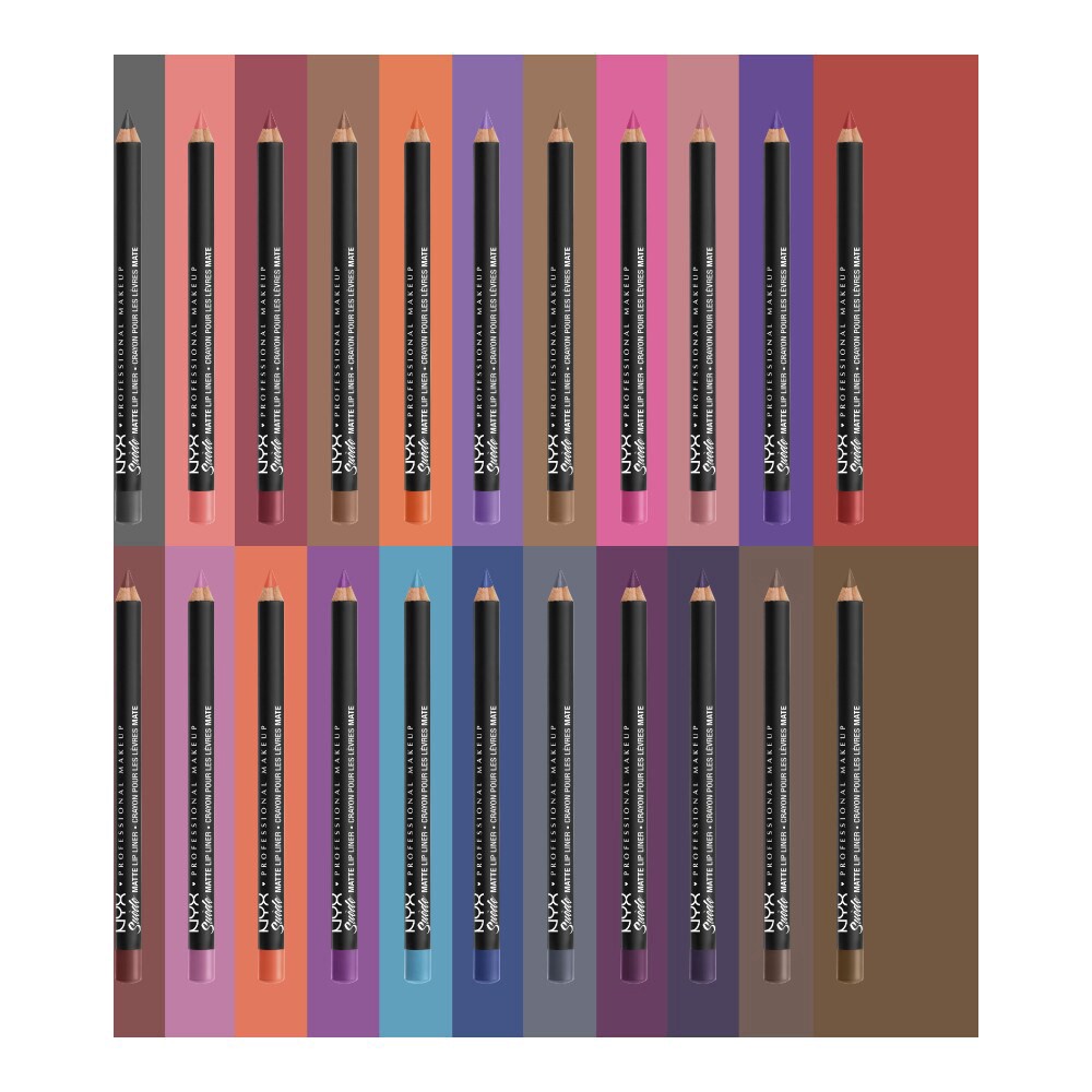 slide 3 of 6, NYX Professional Makeup Suede Lip Liner Matte 27 Copenhagen, 0.03 oz