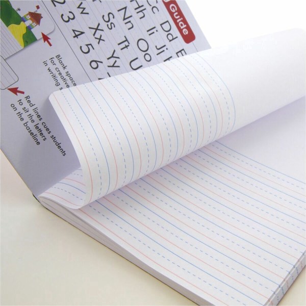 slide 7 of 7, Bazic Black Marble Cmpstion Book-Primary Ruled 100 Pages, 1 ct