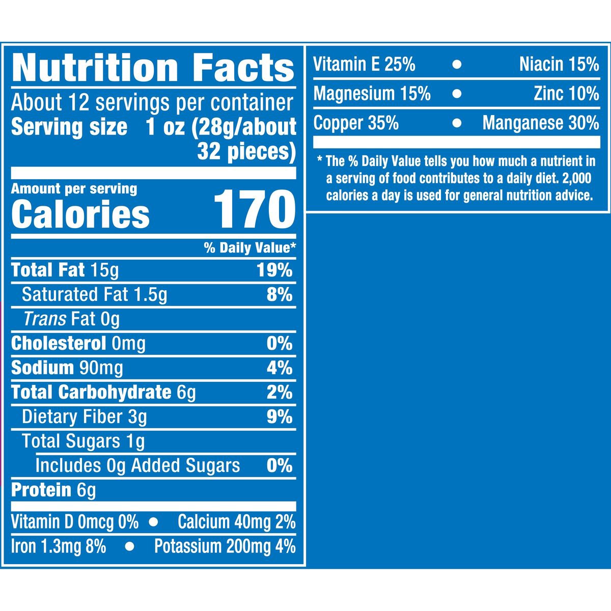 slide 4 of 8, Planters Mixed Nuts Less Than 50% Peanuts with Peanuts, Almonds, Cashews, Hazelnuts & Pecans, 12 oz Canister, 12 oz