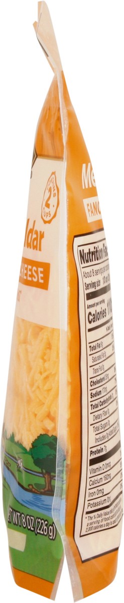 slide 12 of 13, First Street Medium Cheddar Fancy Shred, 8 oz
