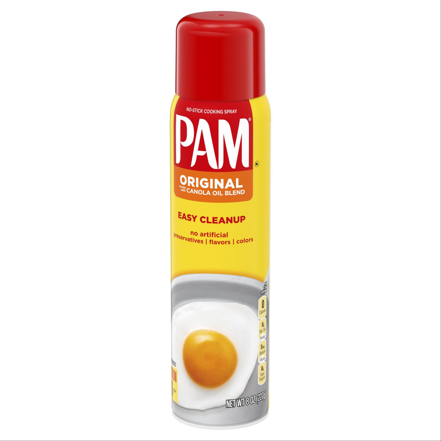 slide 3 of 5, Pam No-Stick Original Cooking Spray 8 oz, 8 oz