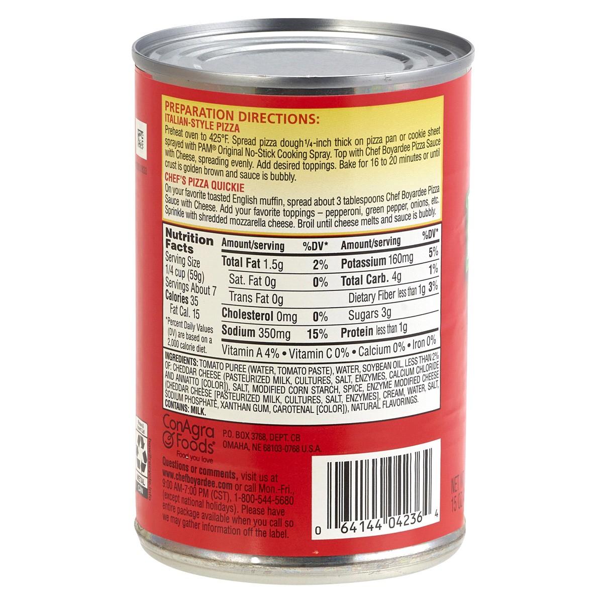 slide 2 of 2, Chef Boyardee Pizza Sauce with Cheese, Ready-to-Eat Meal, 15 oz., 15 oz