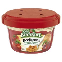 Chef Boyardee Beefaroni, Pasta in Tomato and Meat Sauce, Microwavable Meal, 7.5 oz. Bowl