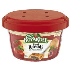 Chef Boyardee Beef Ravioli in Pasta Sauce, Microwavable Meal, 7.5 oz Bowl., 4-Count