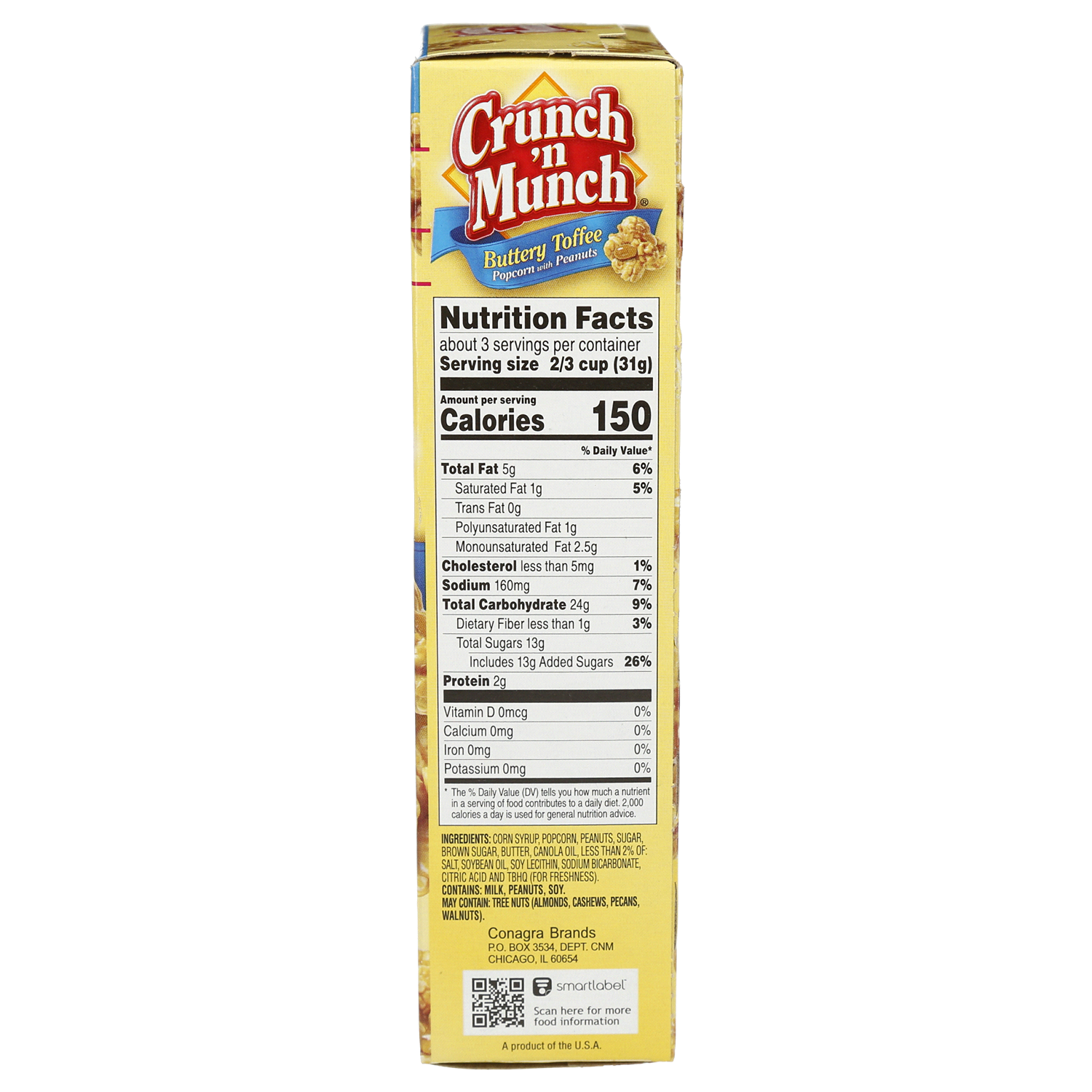 slide 2 of 2, Crunch 'n Munch Popcorn with Peanuts 3.5 oz, 3.5 oz