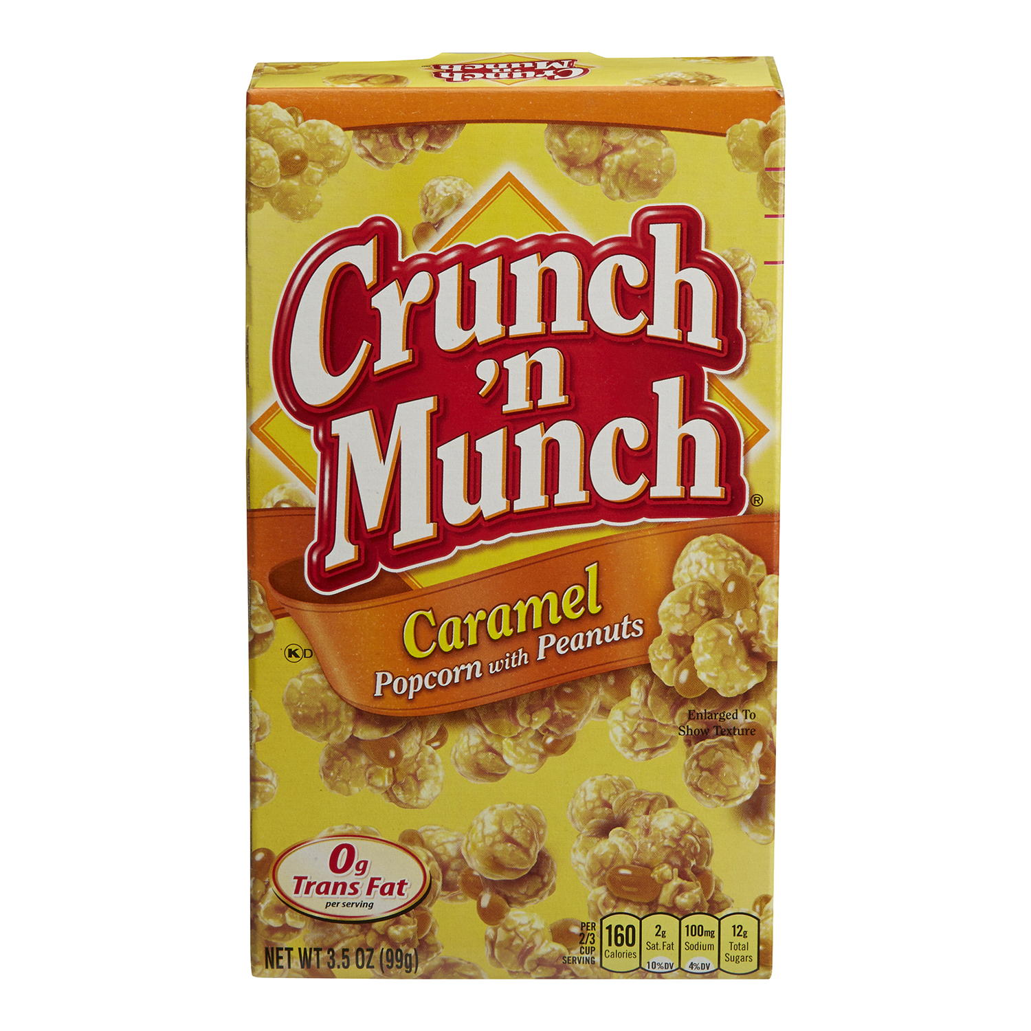 slide 1 of 2, Crunch 'n Munch Caramel Popcorn with Peanuts 3.5 oz, 3.5 oz