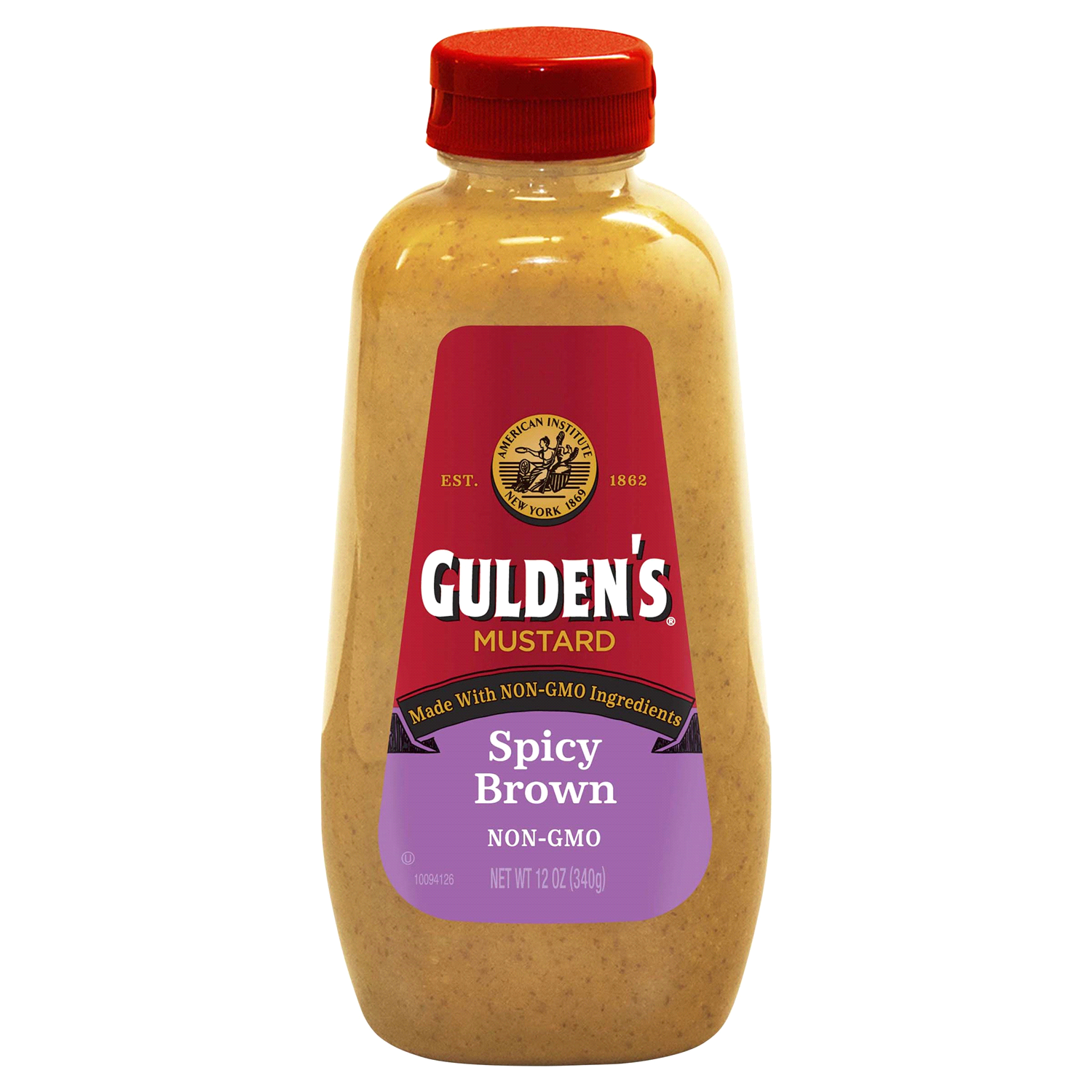 slide 1 of 2, Gulden's Spicy Brown Mustard 12 oz, 12 oz