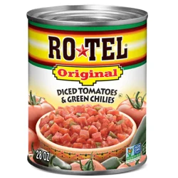 Rotel Diced Original Tomatoes & Green Chilies 28 oz