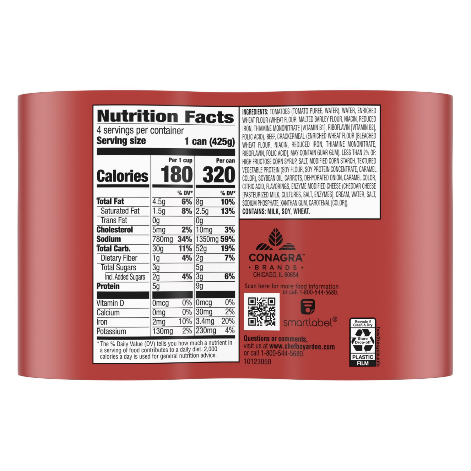 slide 2 of 8, Chef Boyardee Mini Ravioli, Beef Ravioli in Pasta Sauce, Ready-to-Eat Meal, 15 oz. Can (Pack of 4), 4 ct