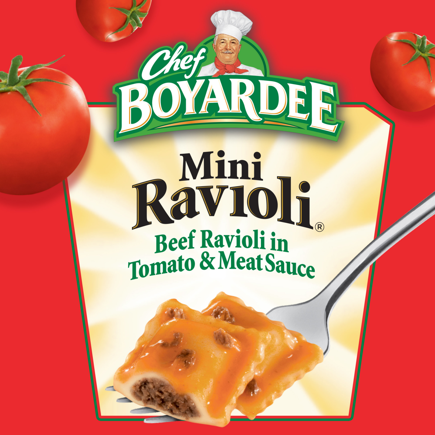 slide 4 of 5, Chef Boyardee Mini Ravioli, Beef Ravioli in Pasta Sauce, Ready-to-Eat Meal, 15 oz. Can (Pack of 4), 4 ct