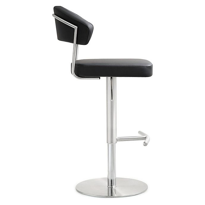 slide 2 of 5, TOV Furniture Cosmo Steel Bar Stool - Black, 1 ct