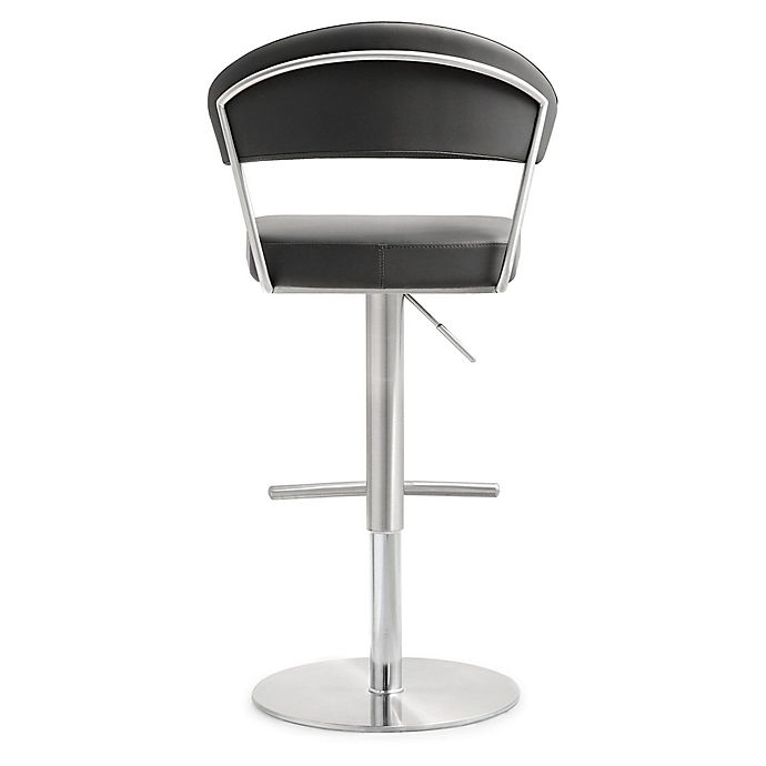 slide 3 of 5, TOV Furniture Cosmo Steel Bar Stool - Grey, 1 ct