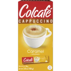 Colcafé NON BRAND Colcafe Cappuccino Mix Caramel 6-Pack Of 0.634Oz/18G Sachets - 3.8 oz