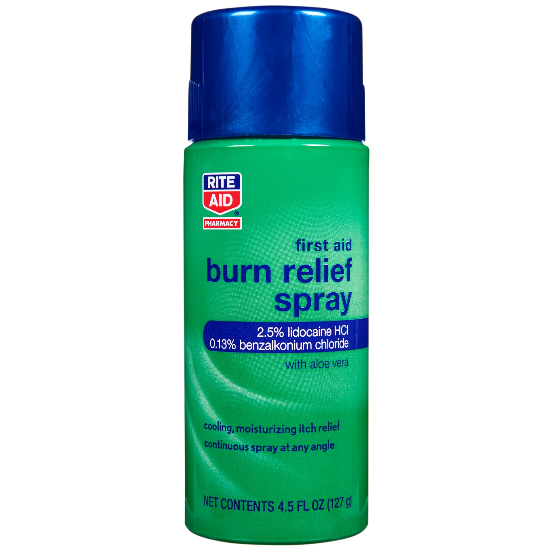 slide 1 of 1, Rite Aid First Aid Burn Relief Spray, 4.5 oz