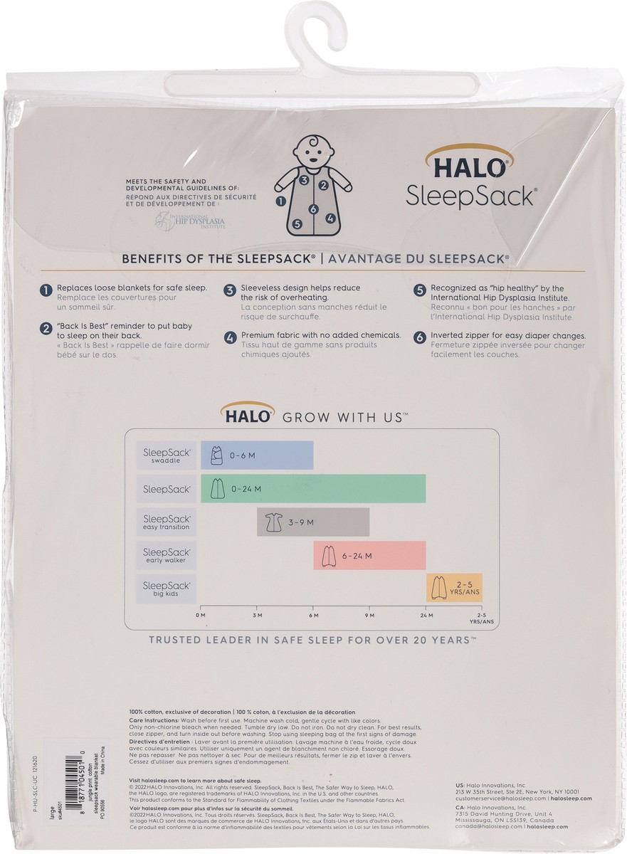 slide 8 of 9, HALO Large Jungle SleepSack - Grey, 1 ct