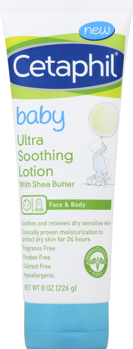 slide 5 of 6, Cetaphil Baby Ultra Soothing Lotion with Shea Butter, 8 oz, 8 fl oz