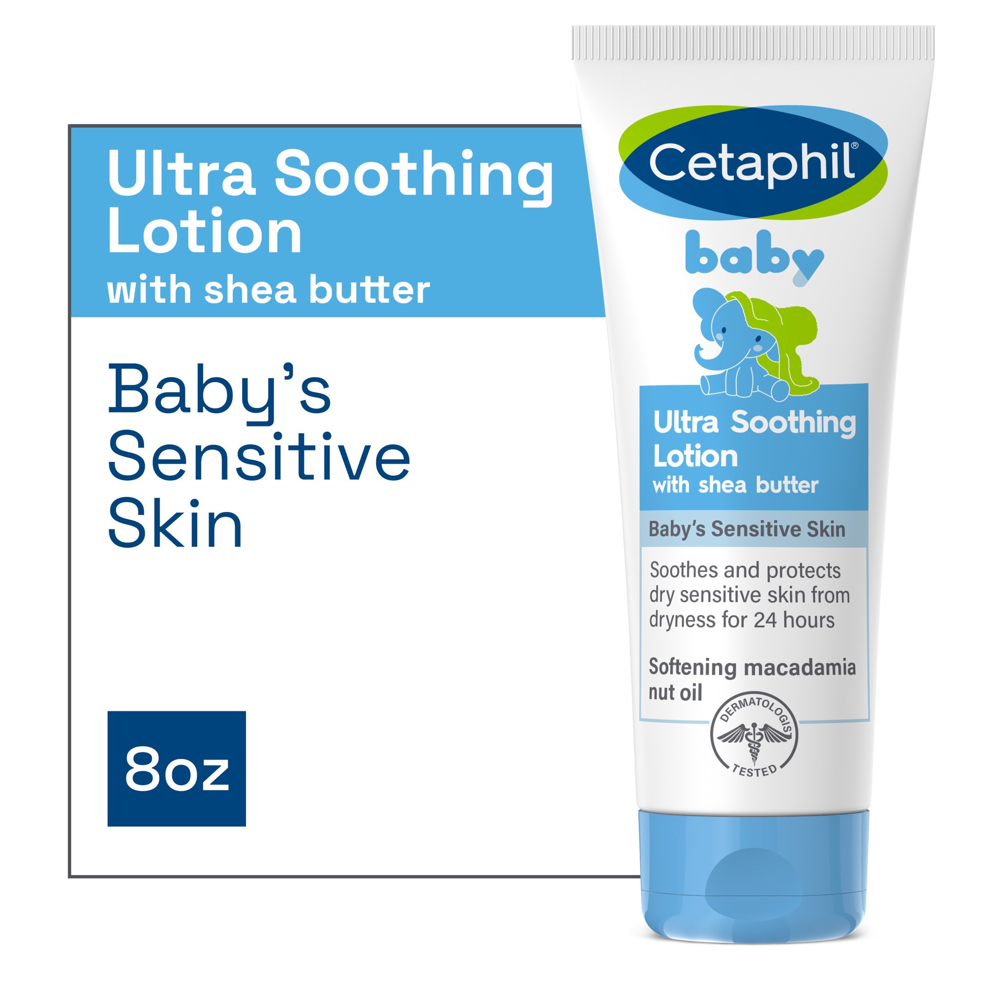 slide 1 of 6, Cetaphil Baby Ultra Soothing Lotion with Shea Butter, 8 oz, 8 fl oz