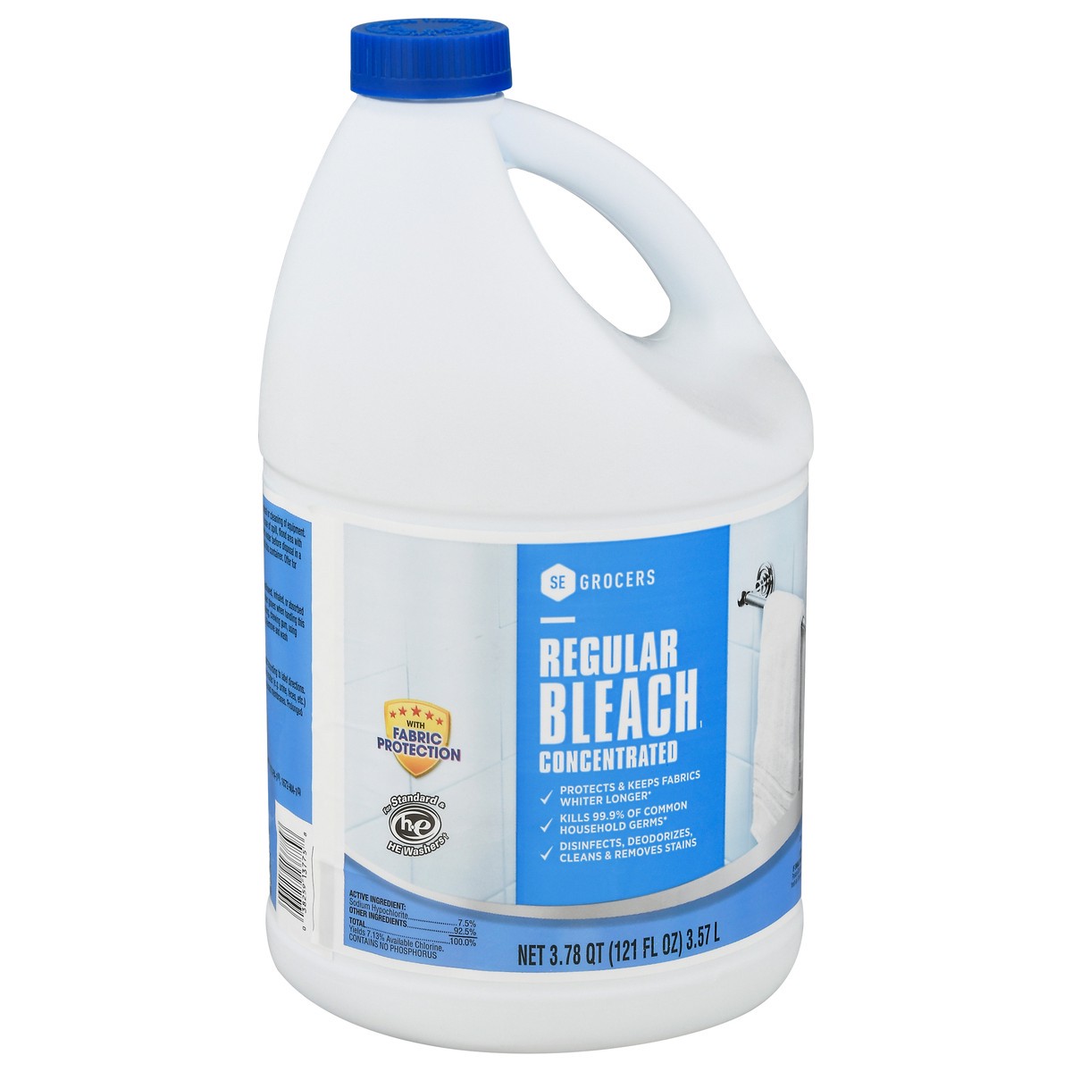 slide 5 of 9, SE Grocers Bleach Reg, 121 oz