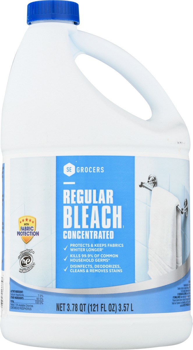 slide 8 of 9, SE Grocers Bleach Reg, 121 oz