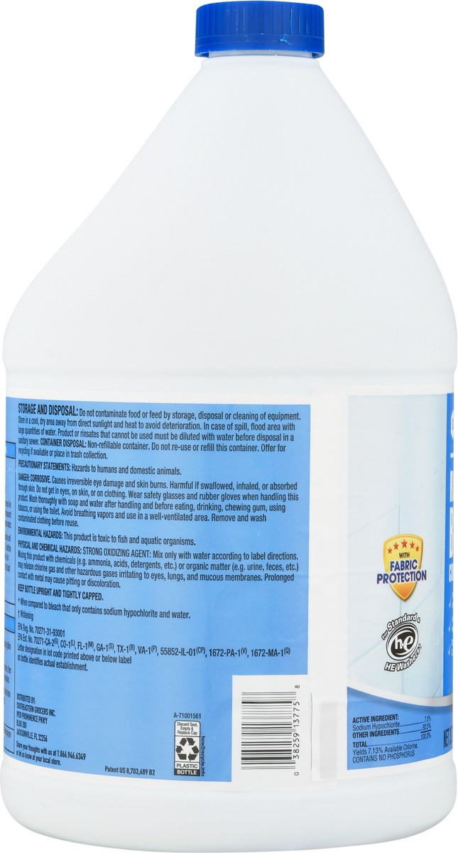 slide 3 of 9, SE Grocers Bleach Reg, 121 oz