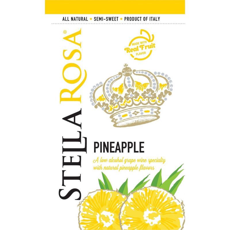 slide 4 of 8, Stella Rosa Pineapple Semi-Sweet White Wine 2Pk/250 ml, 2 ct; 250 ml