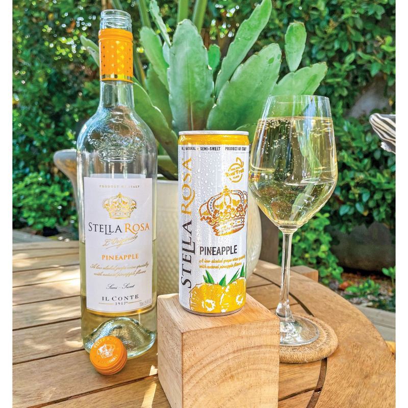 slide 6 of 8, Stella Rosa Pineapple Semi-Sweet White Wine 2Pk/250 ml, 2 ct; 250 ml