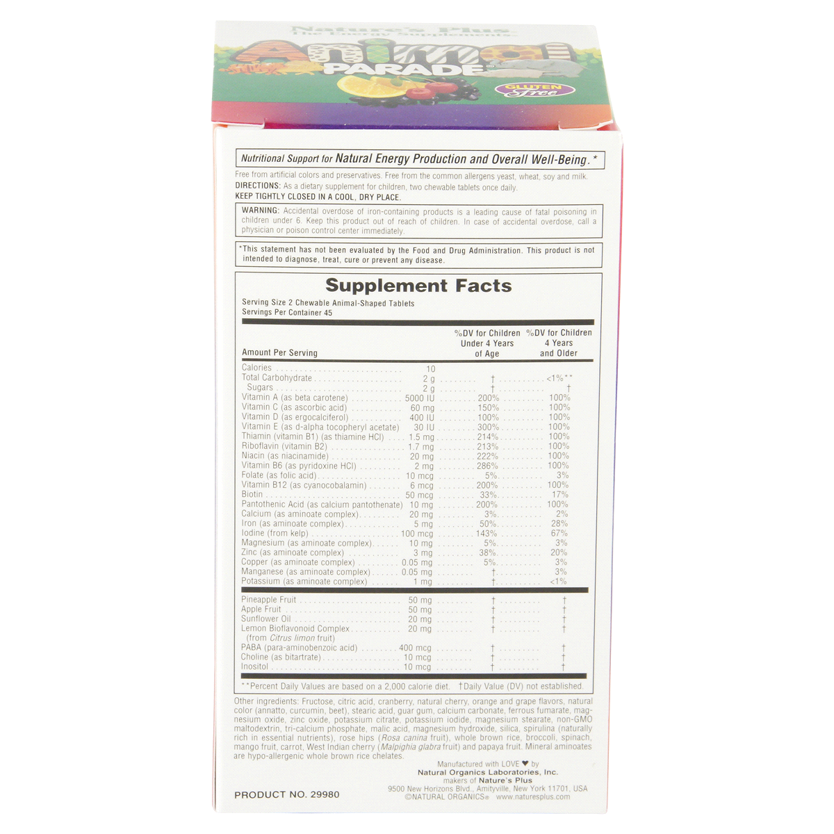 slide 3 of 6, Nature's Plus Animal Parade Assorted Chew - Fruit Flavor, 90 ct