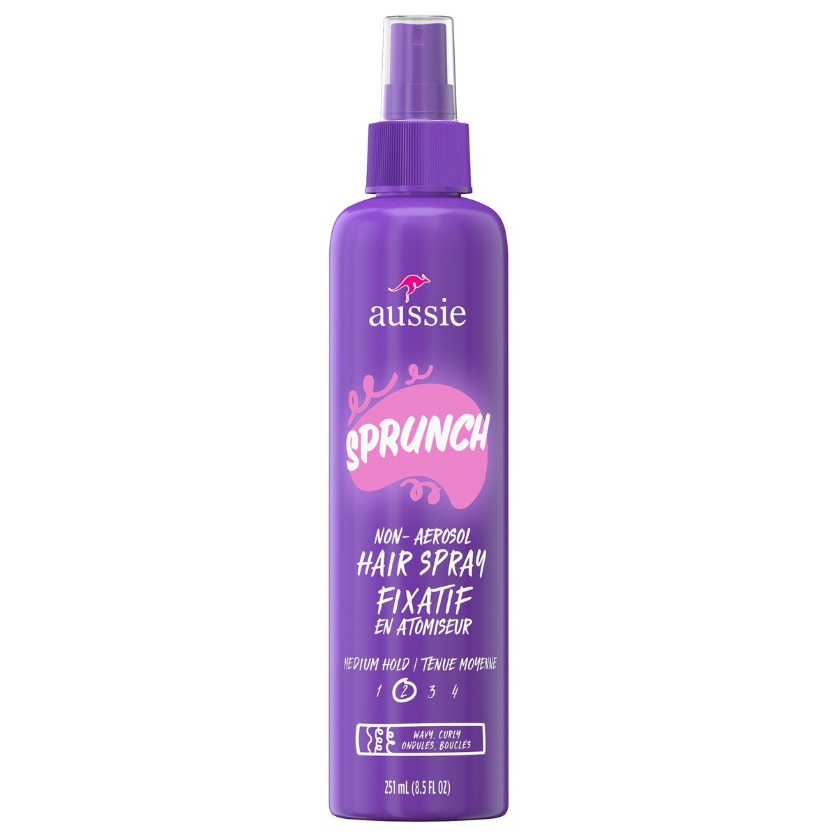 slide 1 of 29, Aussie Sprunch Non-Aerosol Hair Spray for Curly Hair and Wavy Hair, 8.5 fl oz, 8.5 fl oz