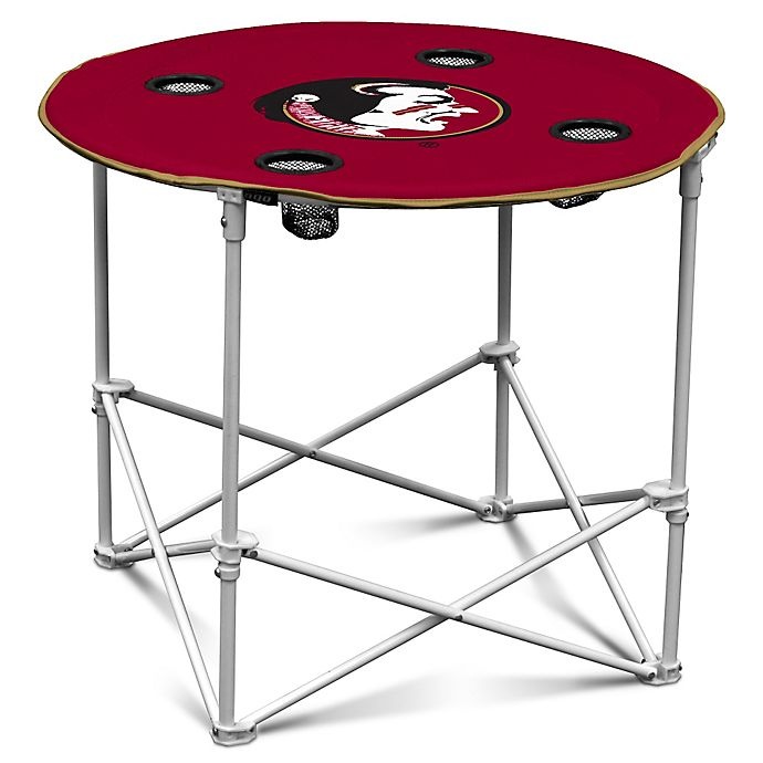 slide 1 of 1, NCAA Florida State University Round Collapsible Table, 1 ct