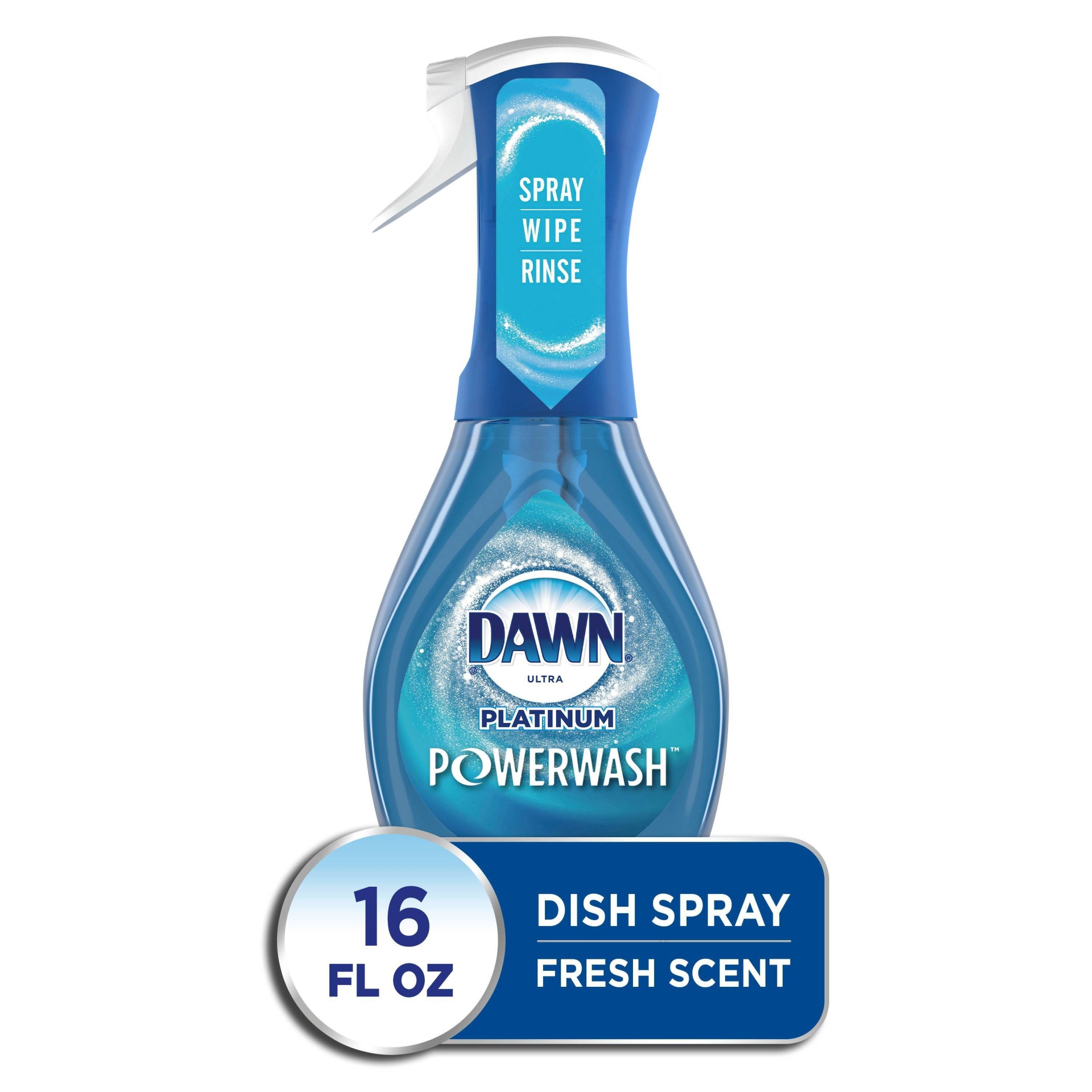 slide 1 of 1, Dawn Platinum Powerwash Dish Spray, Dish Soap, Fresh Scent, 16oz, 16 fl oz