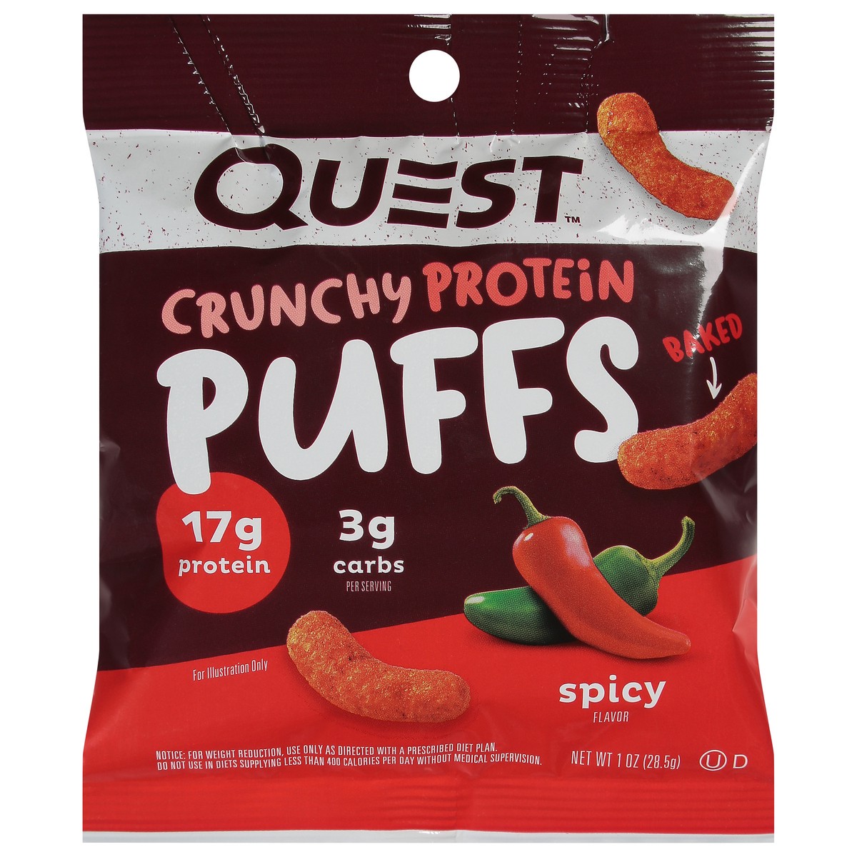 slide 11 of 14, Quest Cruncy Spicy Flavor Puffs 1 oz, 1 oz