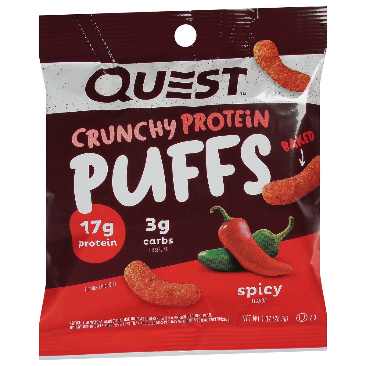 slide 4 of 14, Quest Cruncy Spicy Flavor Puffs 1 oz, 1 oz