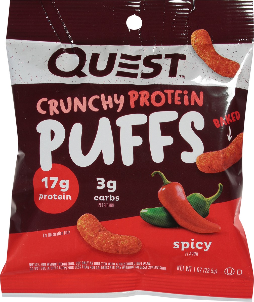 slide 14 of 14, Quest Cruncy Spicy Flavor Puffs 1 oz, 1 oz