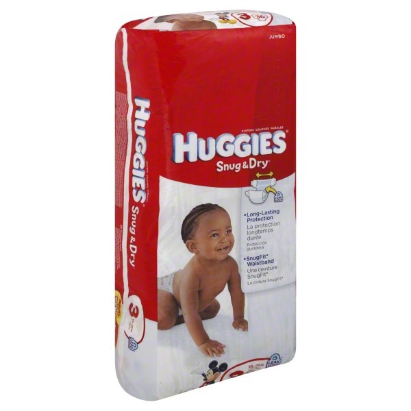 slide 1 of 1, Huggies Snug & Dry Diapers Jumbo Pack, 36 ct