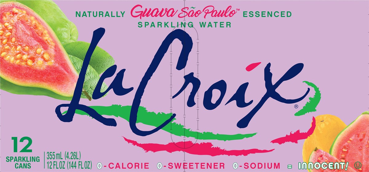slide 3 of 7, La Croix Guava 12 Pack 12oz, 12 ct
