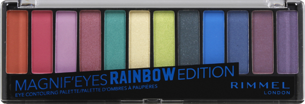 slide 1 of 1, Coty Inc. Rimmel London Magnif'Eyes Rainbow Edition 011 Eye Contouring Palette,, 0.5 oz