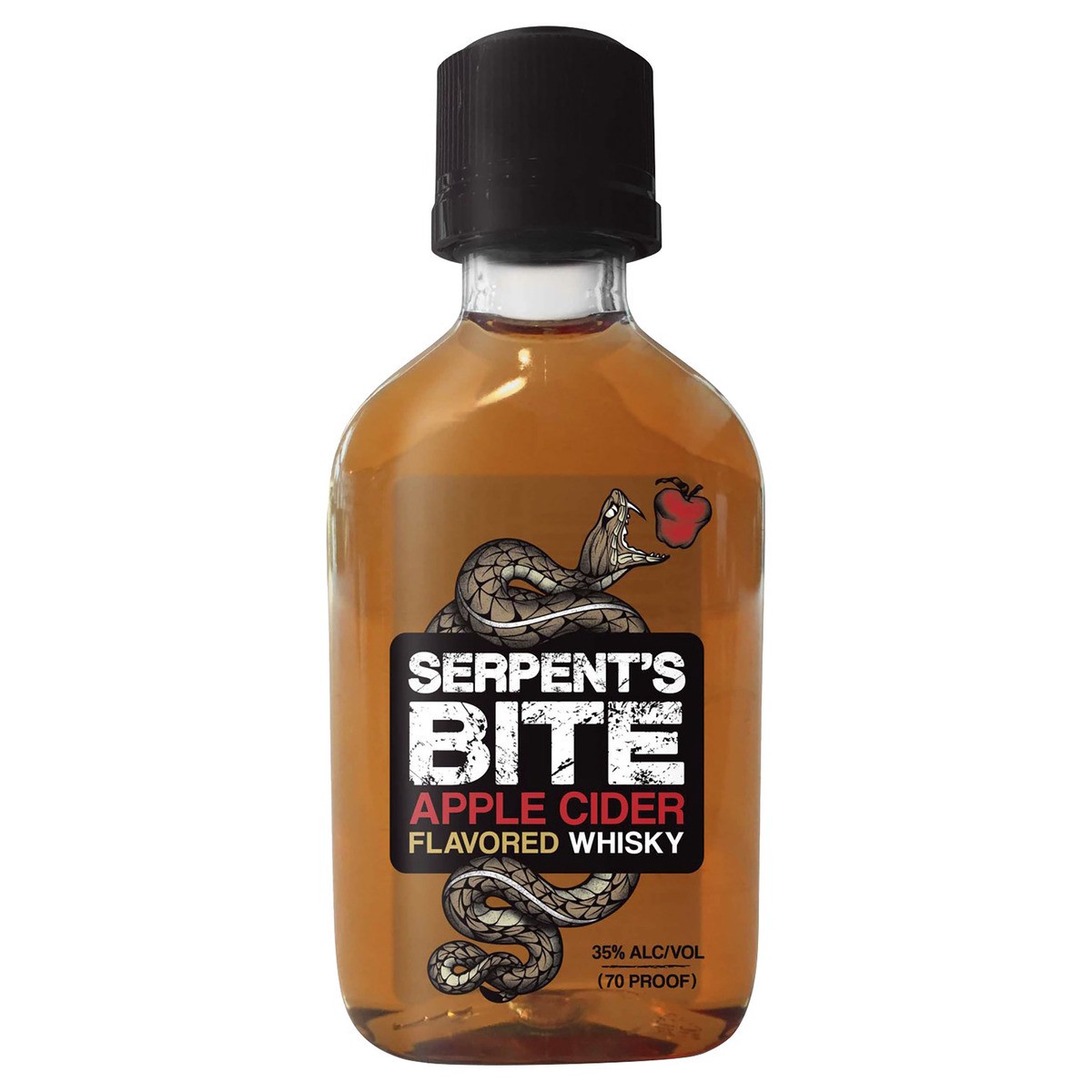 slide 1 of 1, Serpent's Bite Apple Cider Flavored Canadian Whisky, 50 ml